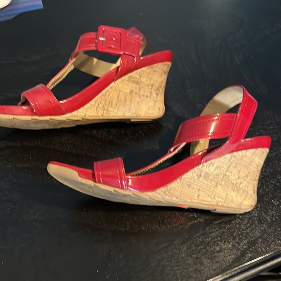 Patent leather ted cork wedge sandal - Picture 6 of 9